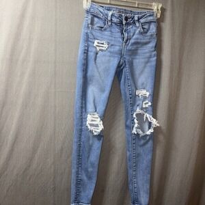 AMERICAN EAGLE JEGGING NEXT LEVEL STRETCH WOMENS JEANS SZ2 Reg